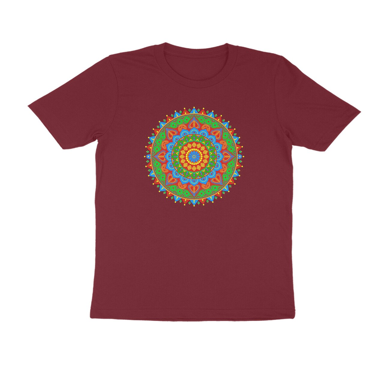 Rajasthani Bandhani Mandala T-Shirt | Traditional Rajasthan Tie-Dye & Folk Art Design - Image 11