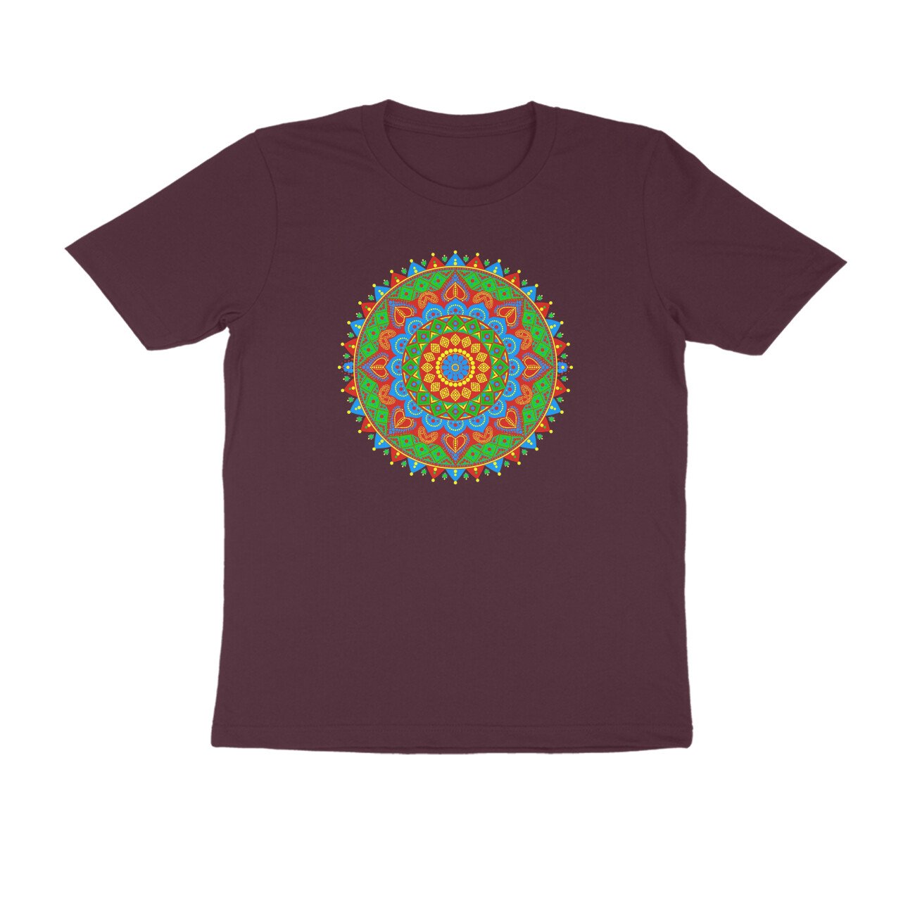 Rajasthani Bandhani Mandala T-Shirt | Traditional Rajasthan Tie-Dye & Folk Art Design - Image 12