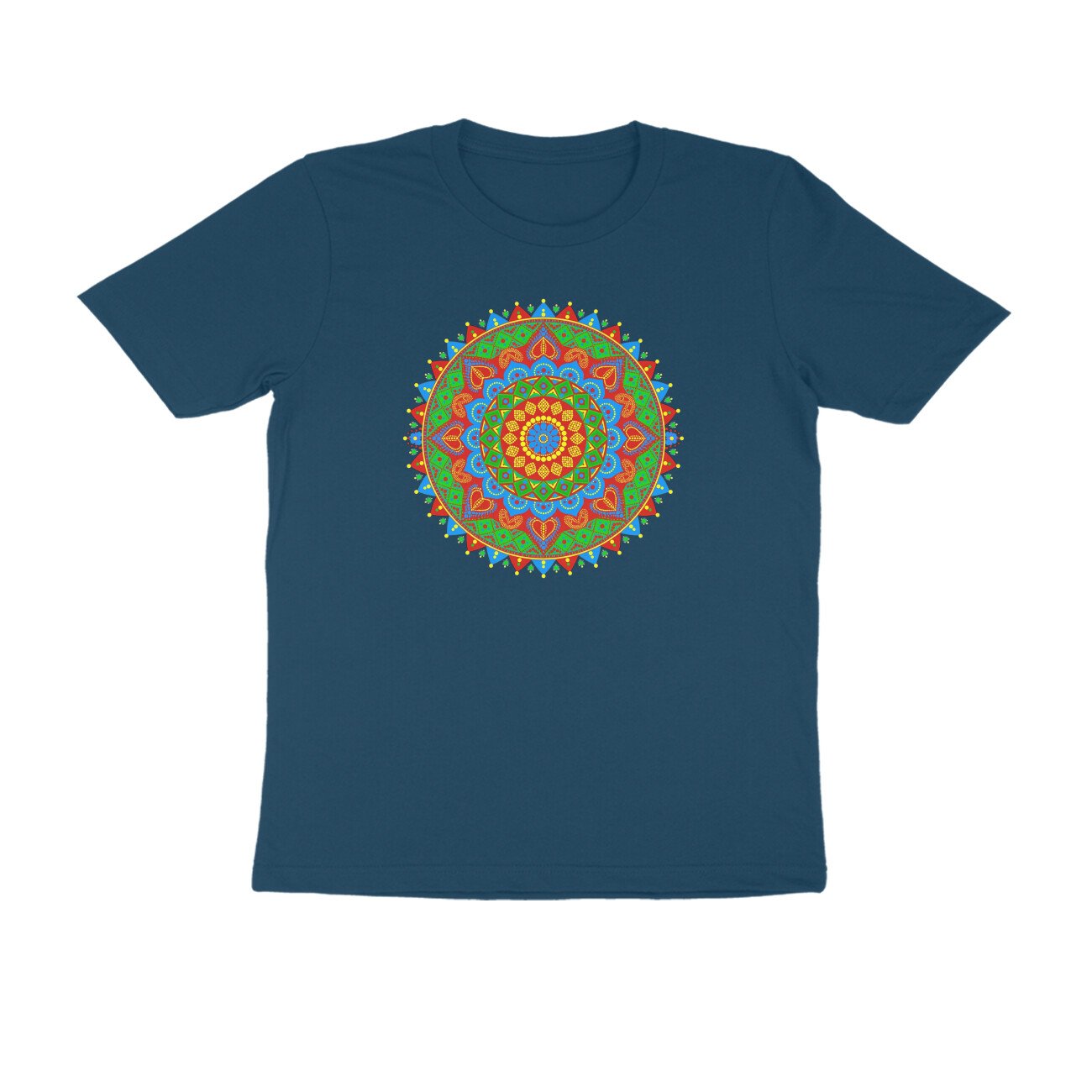Rajasthani Bandhani Mandala T-Shirt | Traditional Rajasthan Tie-Dye & Folk Art Design - Image 15