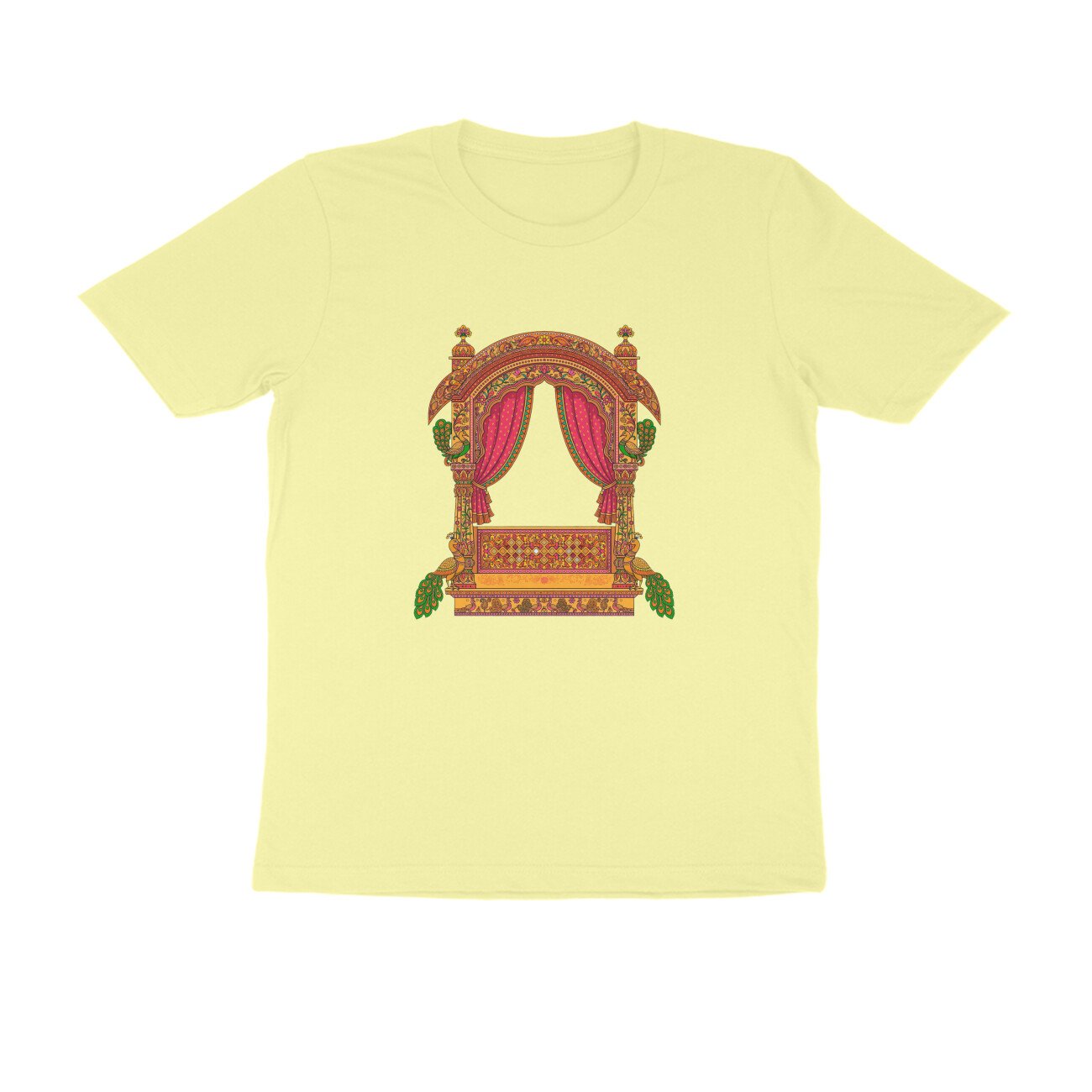Rajasthani Jharokha T-Shirt | Traditional Rajasthan Architecture | Royal Haveli Folk Art - Image 5