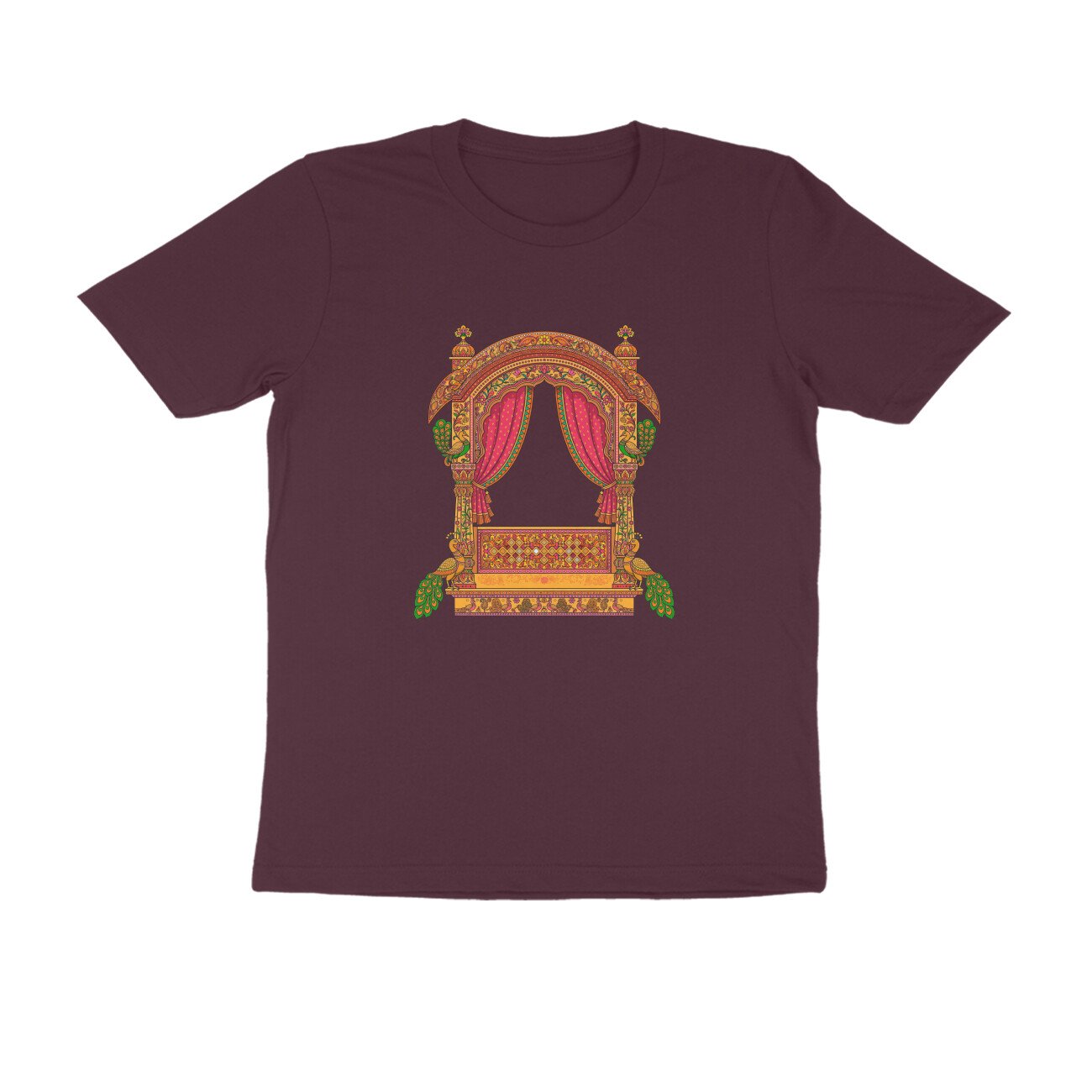 Rajasthani Jharokha T-Shirt | Traditional Rajasthan Architecture | Royal Haveli Folk Art - Image 8