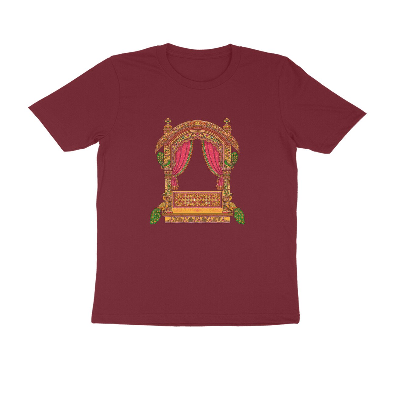 Rajasthani Jharokha T-Shirt | Traditional Rajasthan Architecture | Royal Haveli Folk Art - Image 9