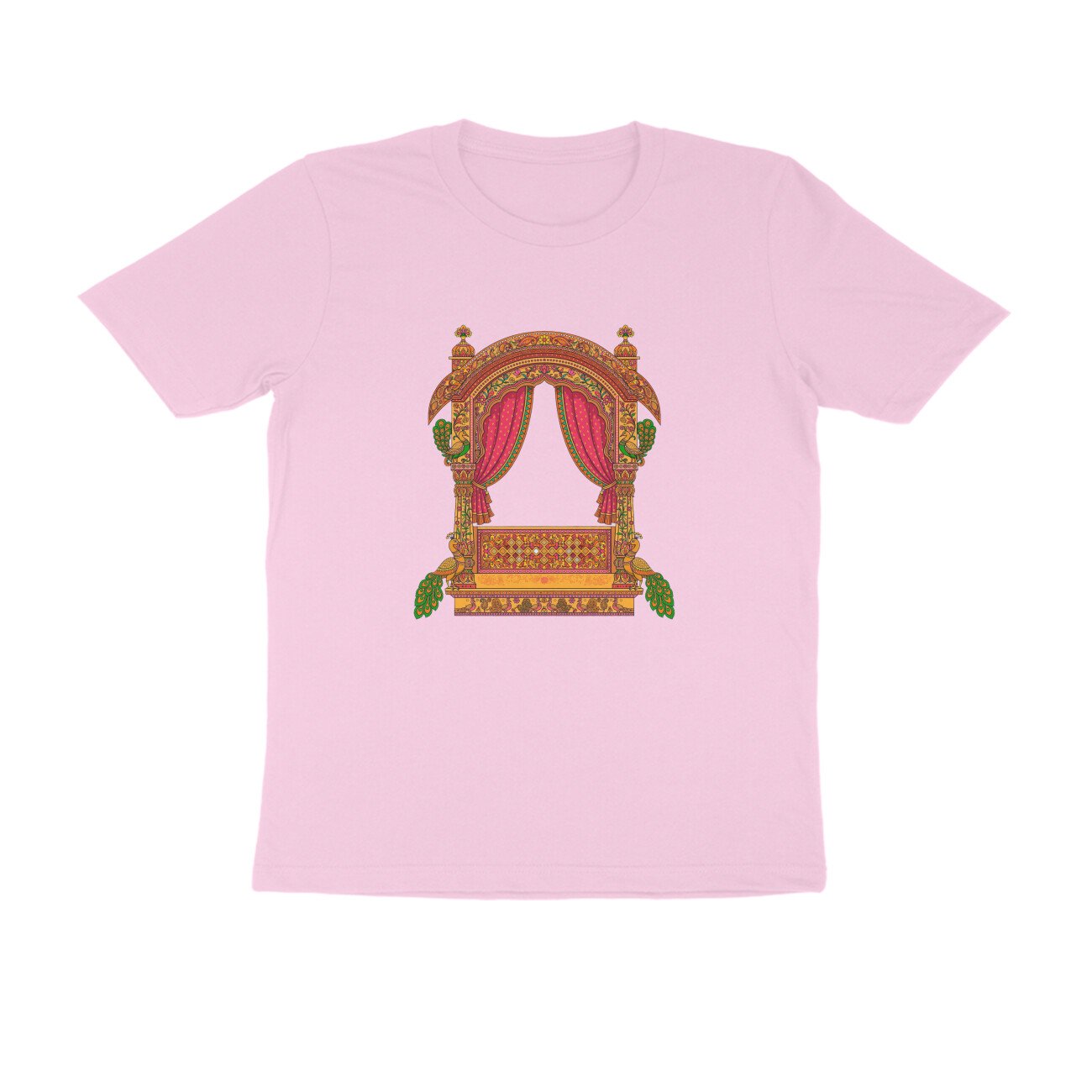 Rajasthani Jharokha T-Shirt | Traditional Rajasthan Architecture | Royal Haveli Folk Art - Image 11