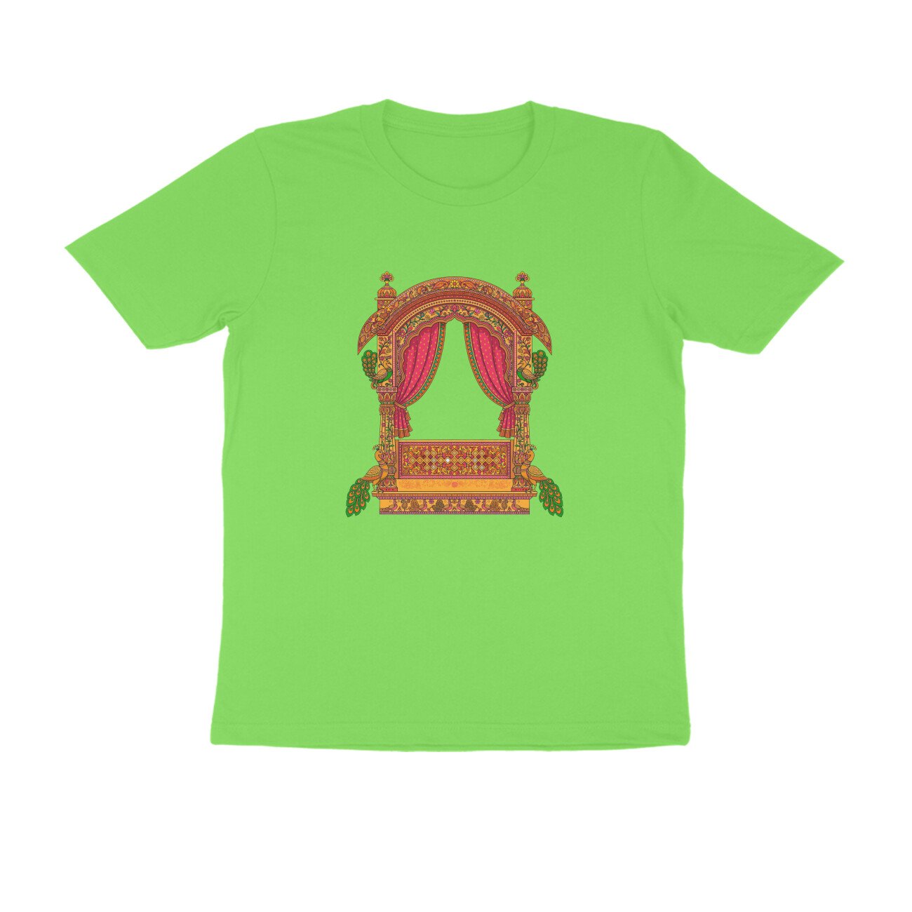 Rajasthani Jharokha T-Shirt | Traditional Rajasthan Architecture | Royal Haveli Folk Art - Image 12