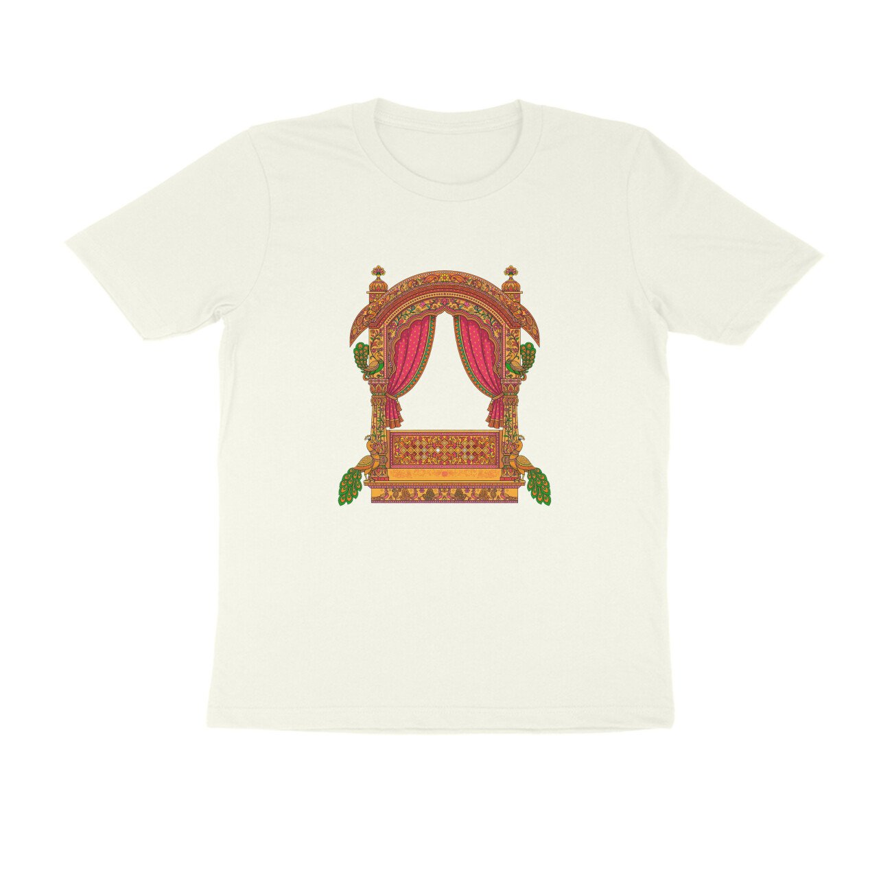 Rajasthani Jharokha T-Shirt | Traditional Rajasthan Architecture | Royal Haveli Folk Art - Image 14