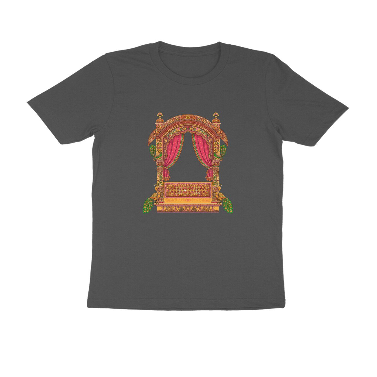 Rajasthani Jharokha T-Shirt | Traditional Rajasthan Architecture | Royal Haveli Folk Art - Image 15
