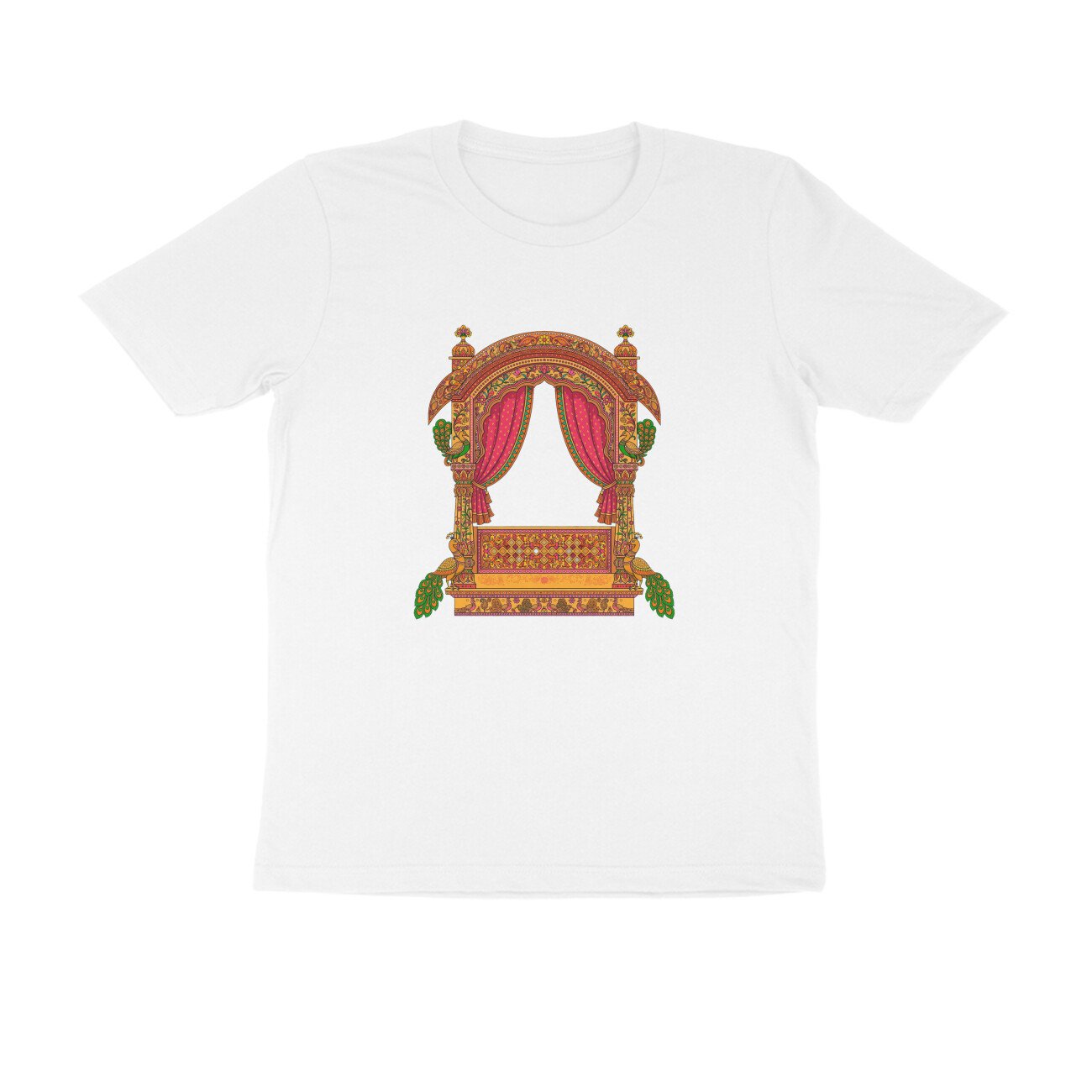 Rajasthani Jharokha T-Shirt | Traditional Rajasthan Architecture | Royal Haveli Folk Art - Image 17
