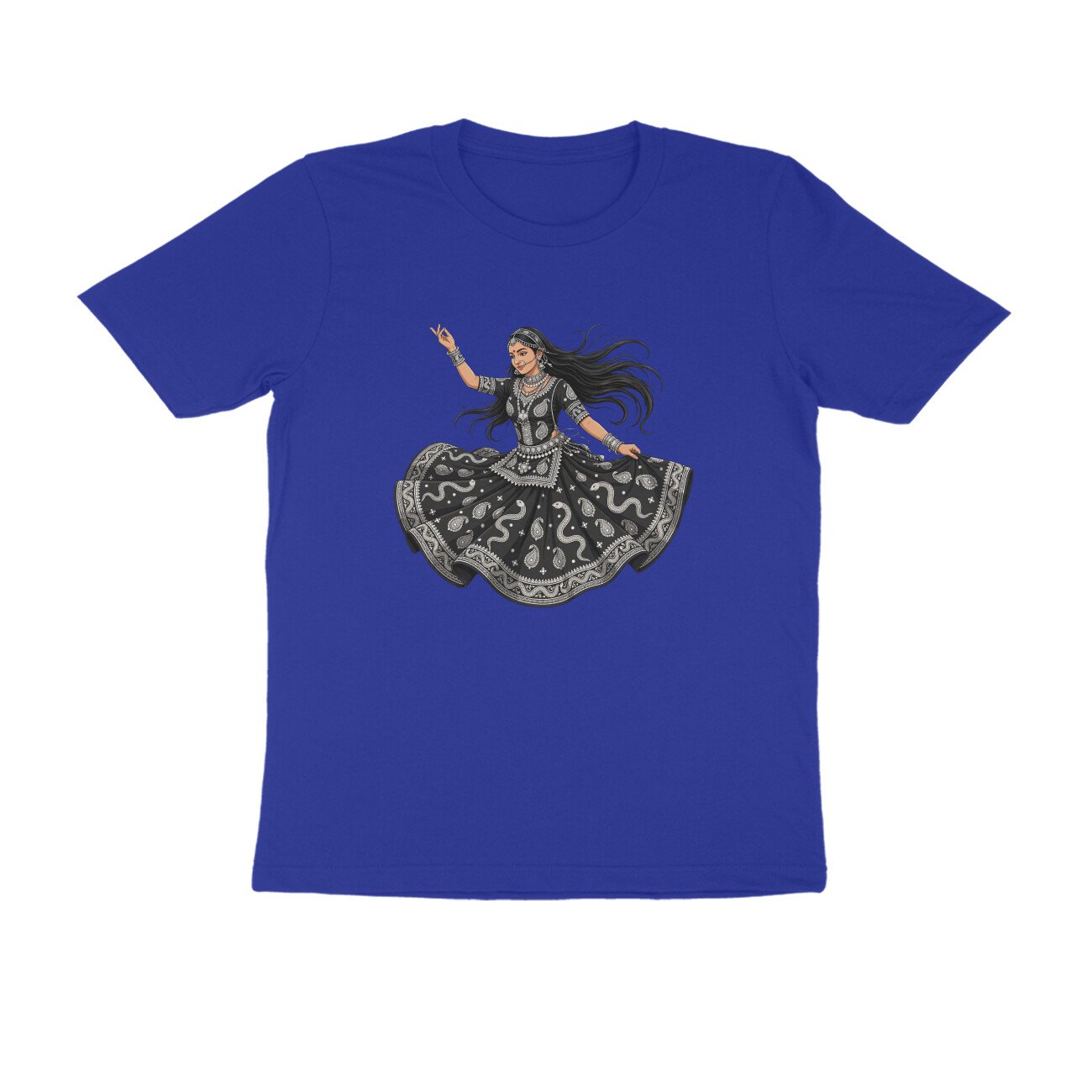 Rajasthani Kalbelia Dancer T-Shirt | Traditional Folk Dance | Rajasthan Cultural Art - Image 2