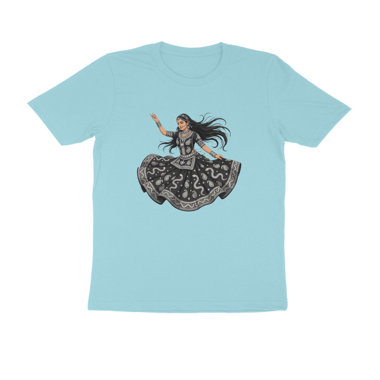 Rajasthani Kalbelia Dancer T-Shirt | Traditional Folk Dance | Rajasthan Cultural Art - Image 3