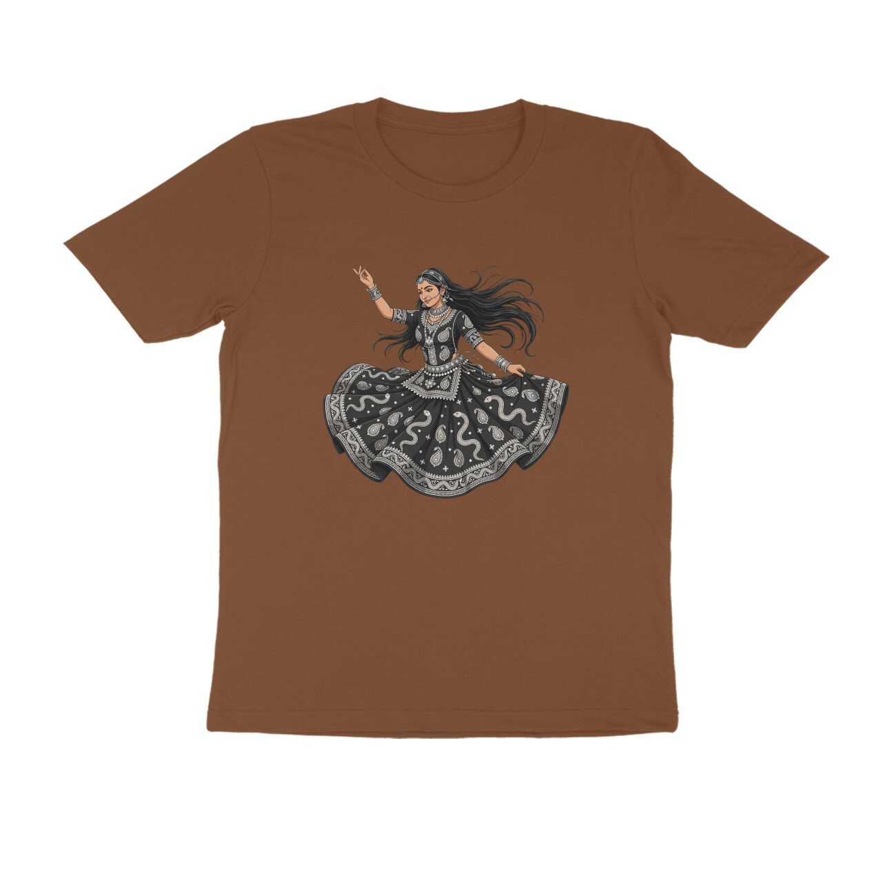 Rajasthani Kalbelia Dancer T-Shirt | Traditional Folk Dance | Rajasthan Cultural Art - Image 5
