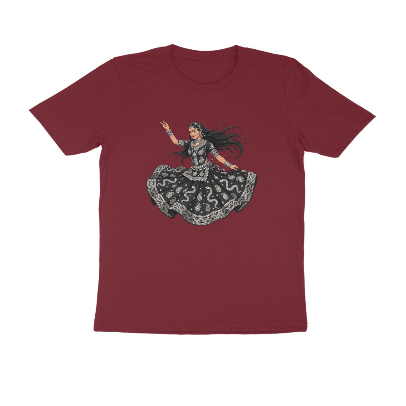 Rajasthani Kalbelia Dancer T-Shirt | Traditional Folk Dance | Rajasthan Cultural Art - Image 8