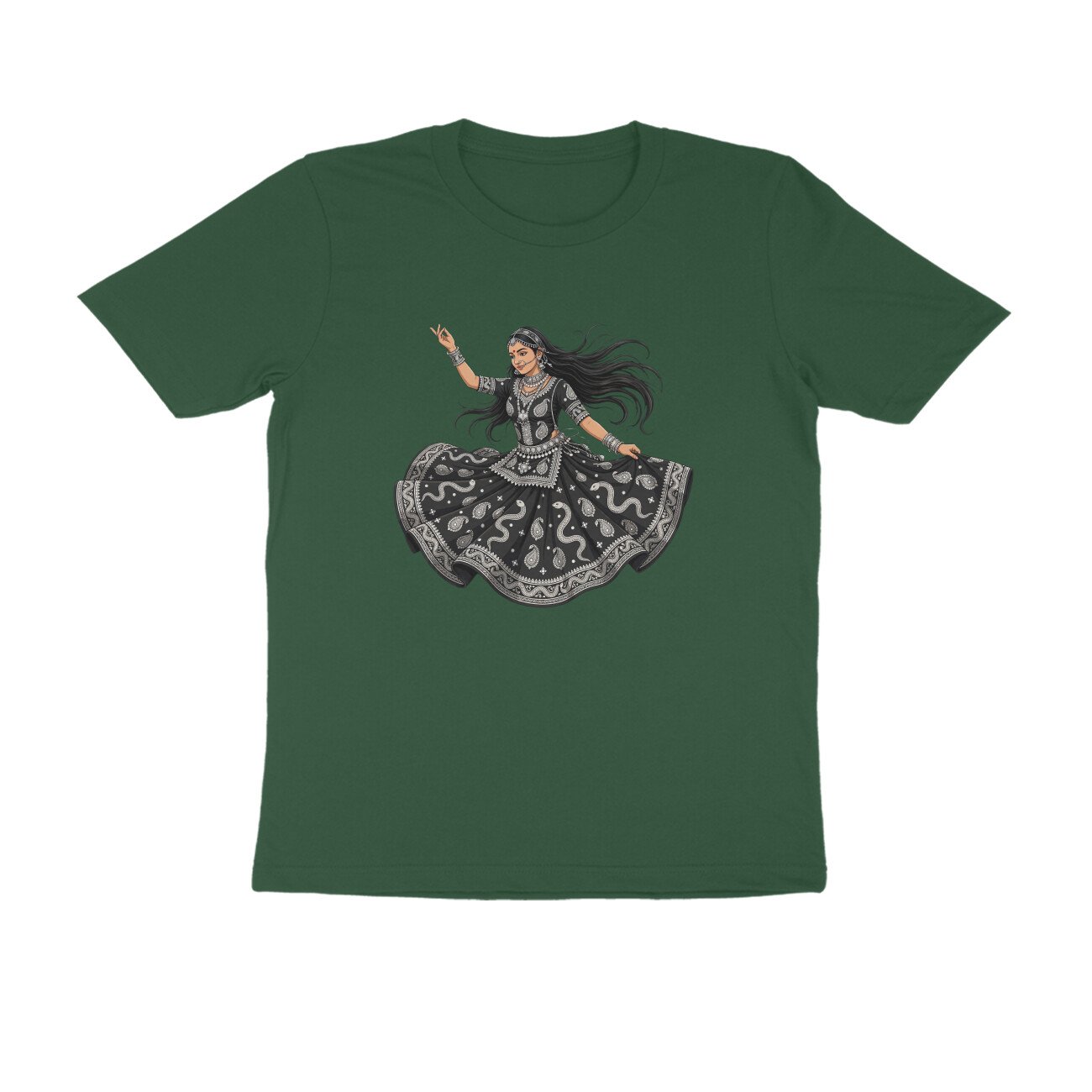Rajasthani Kalbelia Dancer T-Shirt | Traditional Folk Dance | Rajasthan Cultural Art - Image 9
