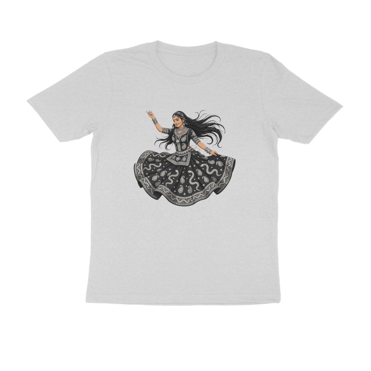 Rajasthani Kalbelia Dancer T-Shirt | Traditional Folk Dance | Rajasthan Cultural Art - Image 11