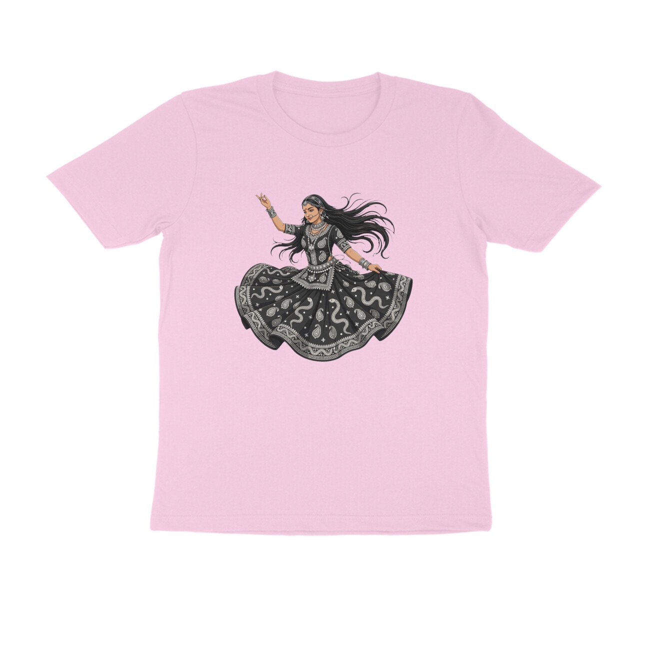 Rajasthani Kalbelia Dancer T-Shirt | Traditional Folk Dance | Rajasthan Cultural Art - Image 12