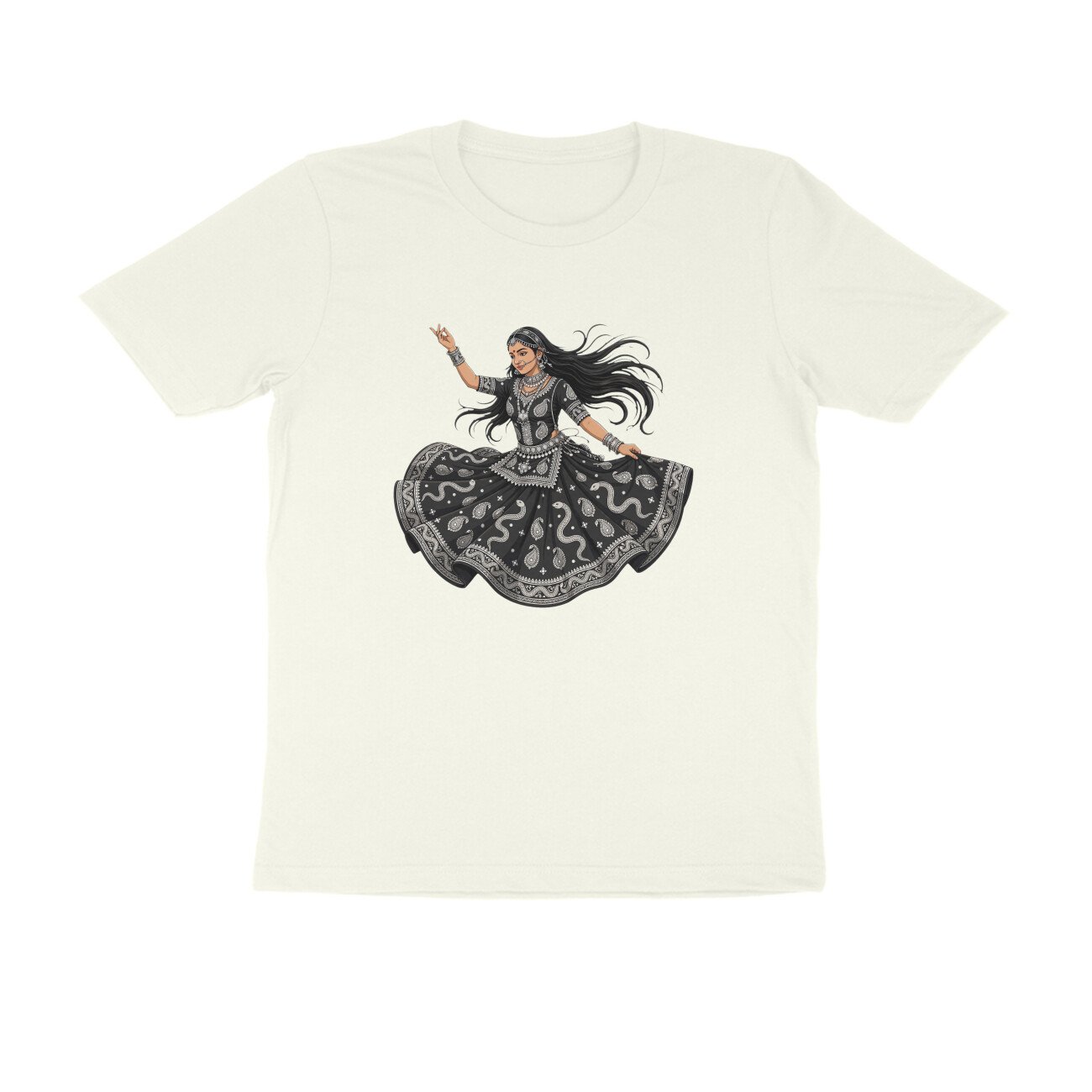 Rajasthani Kalbelia Dancer T-Shirt | Traditional Folk Dance | Rajasthan Cultural Art - Image 13