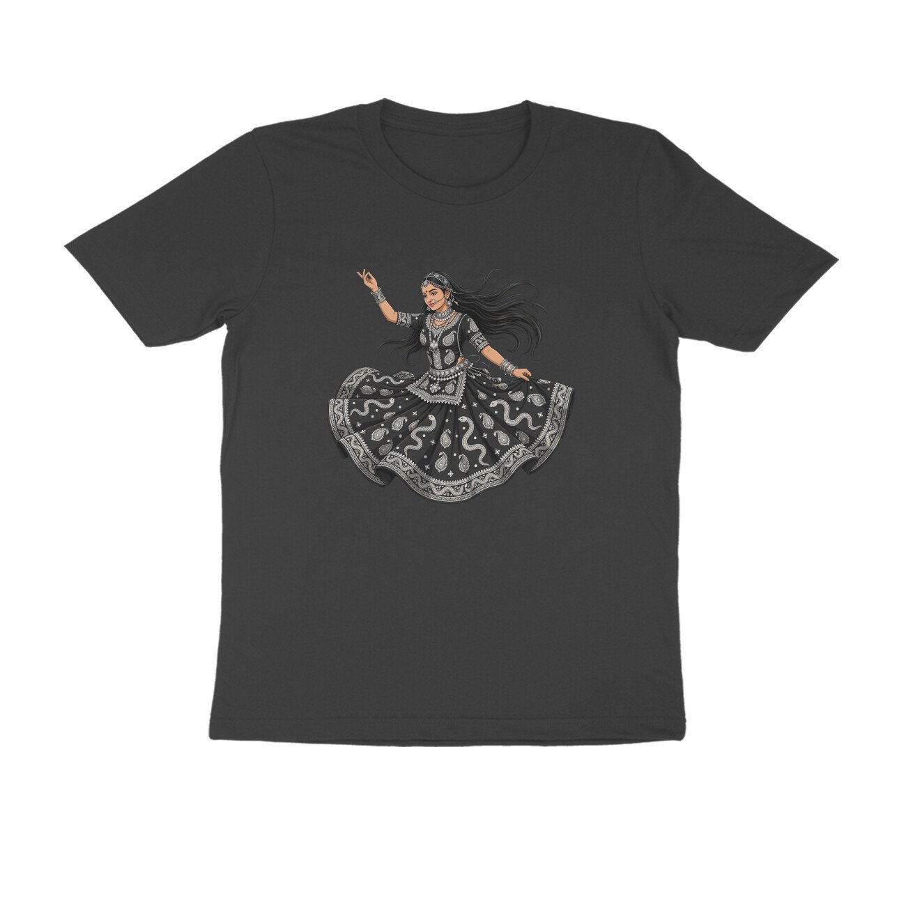 Rajasthani Kalbelia Dancer T-Shirt | Traditional Folk Dance | Rajasthan Cultural Art - Image 14