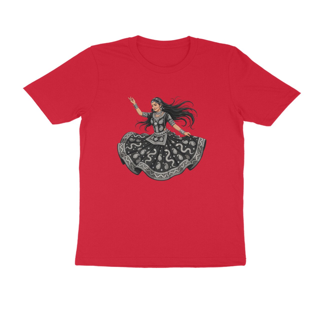 Rajasthani Kalbelia Dancer T-Shirt | Traditional Folk Dance | Rajasthan Cultural Art - Image 15