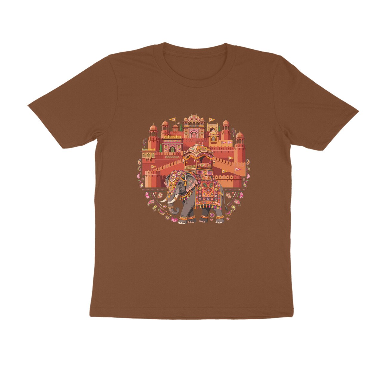 Amer Fort Rajasthan T-Shirt | Jaipur Heritage | Rajputana Architecture & Royal India - Image 5