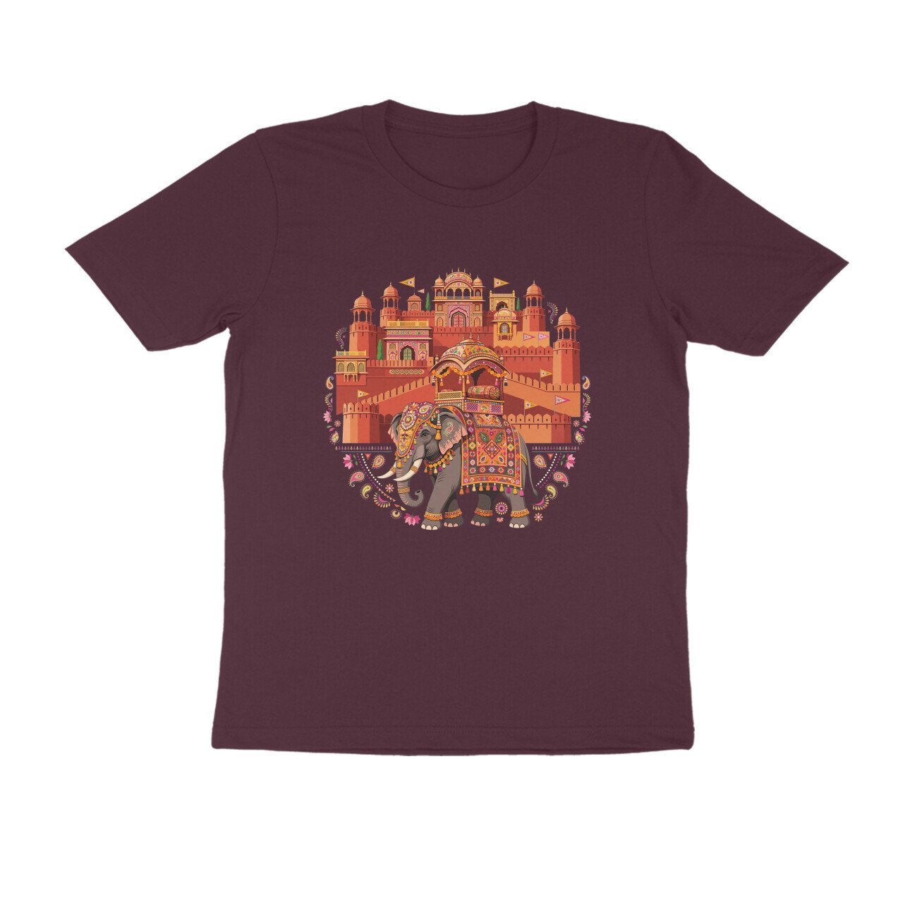 Amer Fort Rajasthan T-Shirt | Jaipur Heritage | Rajputana Architecture & Royal India - Image 6
