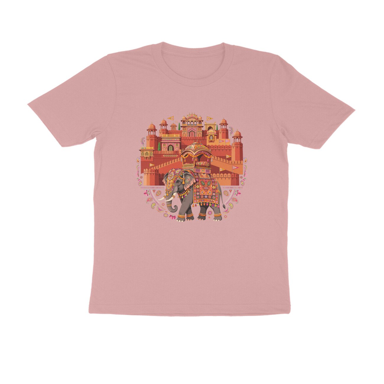Amer Fort Rajasthan T-Shirt | Jaipur Heritage | Rajputana Architecture & Royal India - Image 7