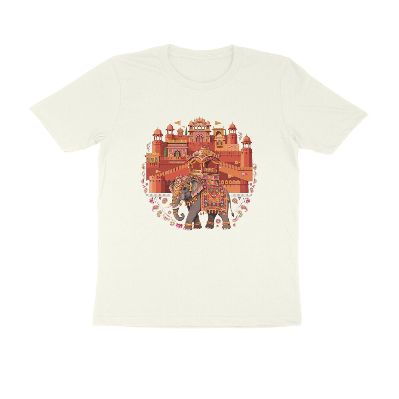 Amer Fort Rajasthan T-Shirt | Jaipur Heritage | Rajputana Architecture & Royal India - Image 8