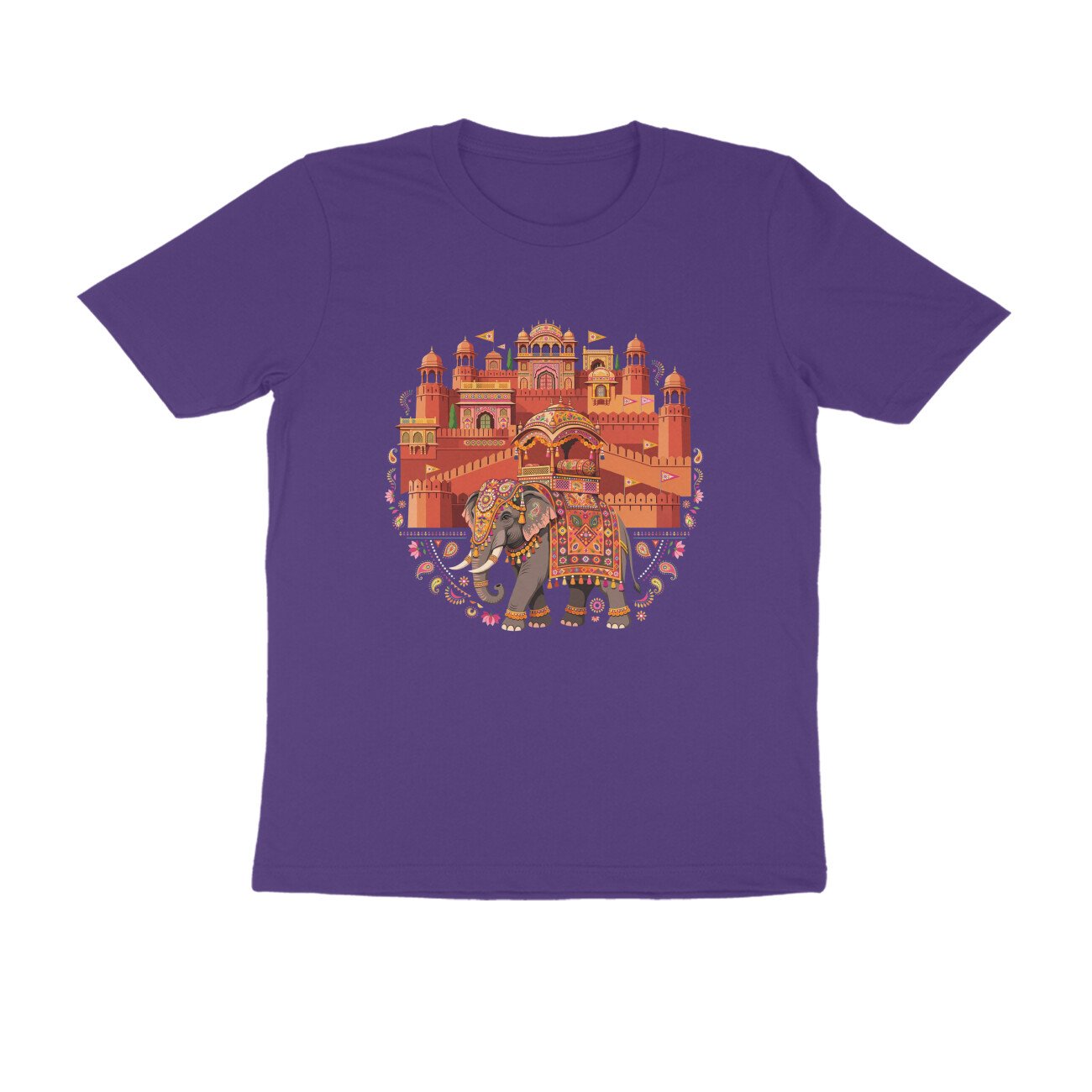 Amer Fort Rajasthan T-Shirt | Jaipur Heritage | Rajputana Architecture & Royal India - Image 9