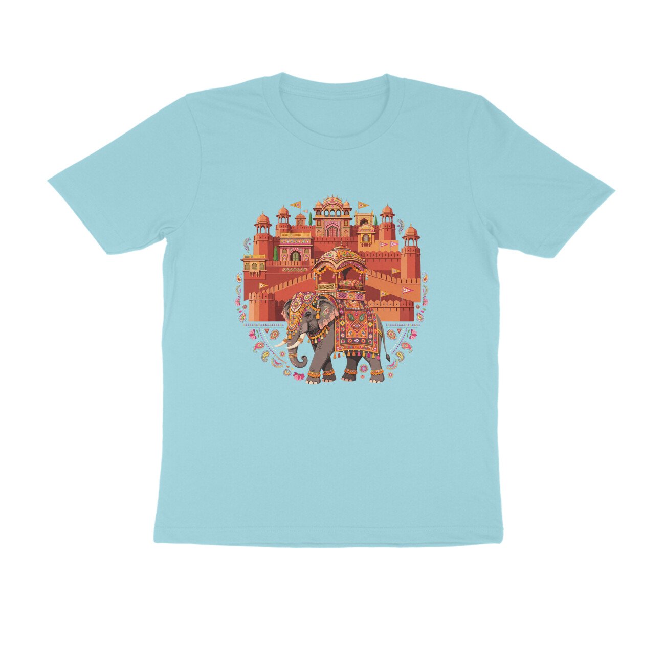 Amer Fort Rajasthan T-Shirt | Jaipur Heritage | Rajputana Architecture & Royal India - Image 11