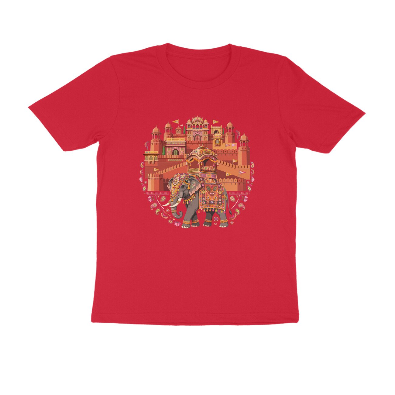 Amer Fort Rajasthan T-Shirt | Jaipur Heritage | Rajputana Architecture & Royal India - Image 15