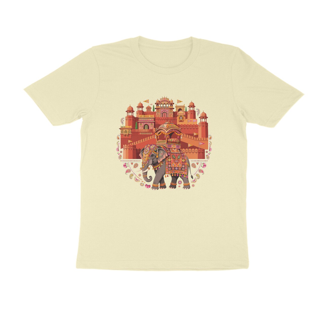 Amer Fort Rajasthan T-Shirt | Jaipur Heritage | Rajputana Architecture & Royal India - Image 17