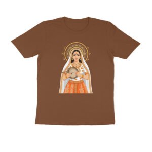 Rajasthani Mirabai T-Shirt | Meera Bai Bhakti | Rajasthan Devotional Folk Art