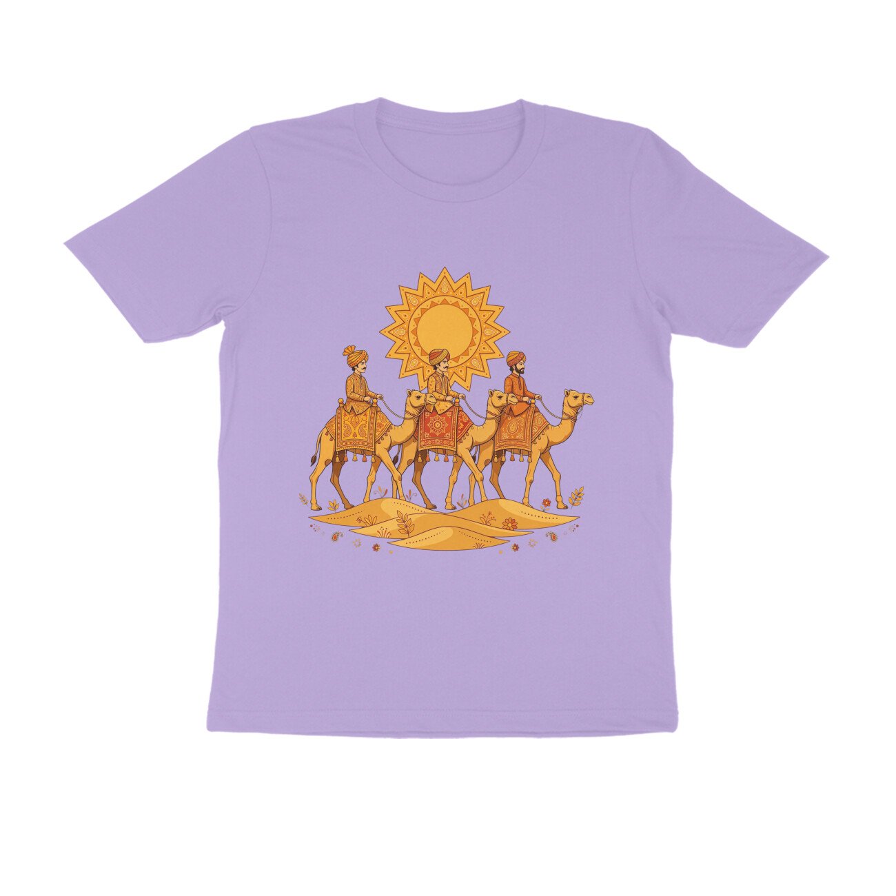 Rajasthani Camel Ride T-Shirt | Thar Desert Rajasthan | Traditional Desert Life Design - Image 10