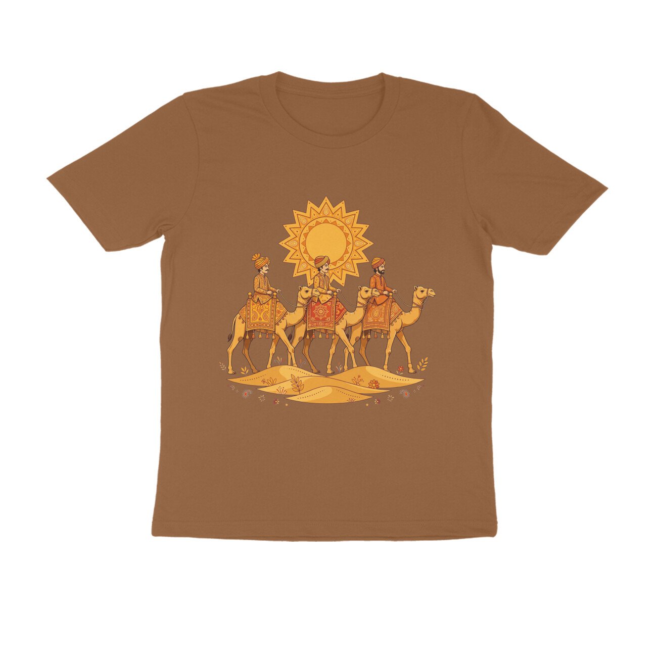 Rajasthani Camel Ride T-Shirt | Thar Desert Rajasthan | Traditional Desert Life Design - Image 12