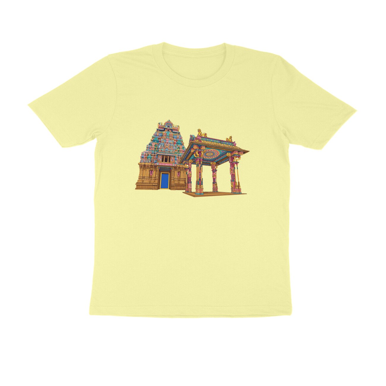 Tamil Nadu Temple Architecture T-Shirt | South Indian Heritage | Temple Art - Image 4