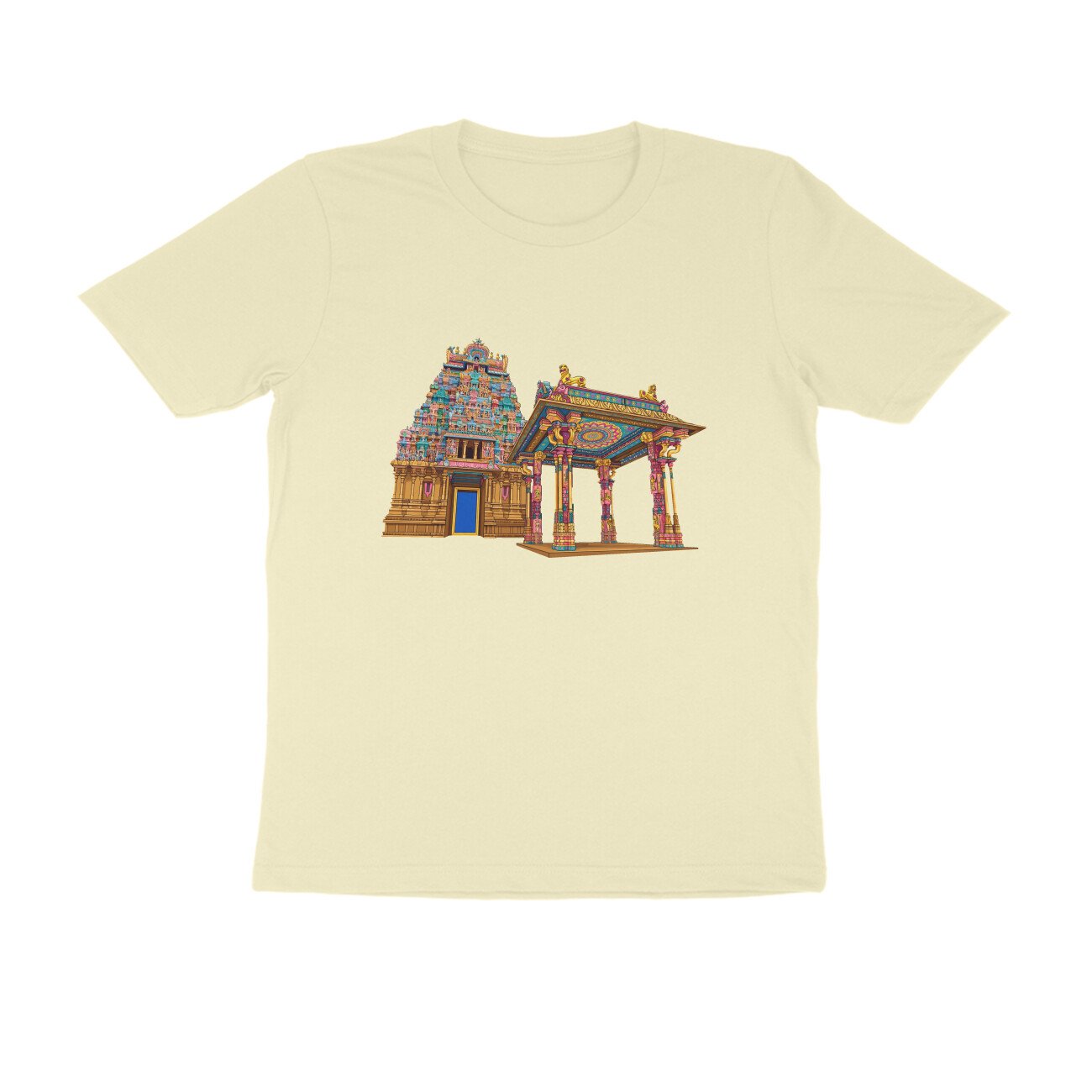 Tamil Nadu Temple Architecture T-Shirt | South Indian Heritage | Temple Art - Image 5