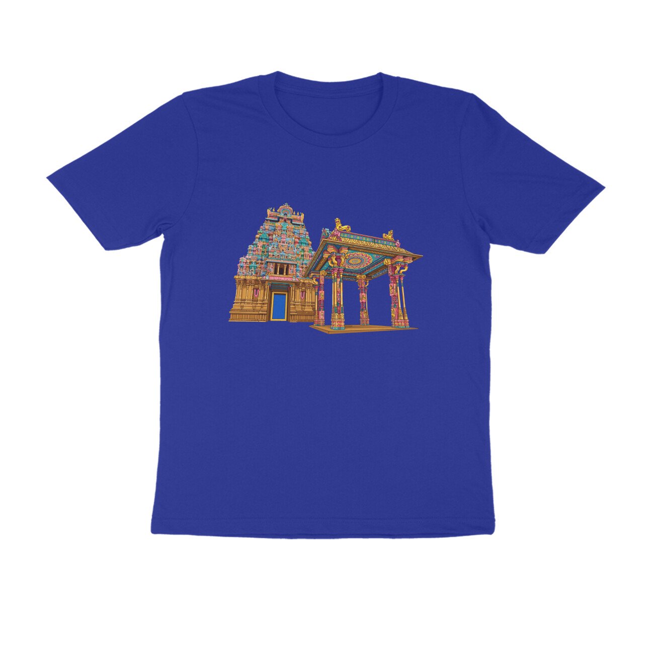 Tamil Nadu Temple Architecture T-Shirt | South Indian Heritage | Temple Art - Image 7