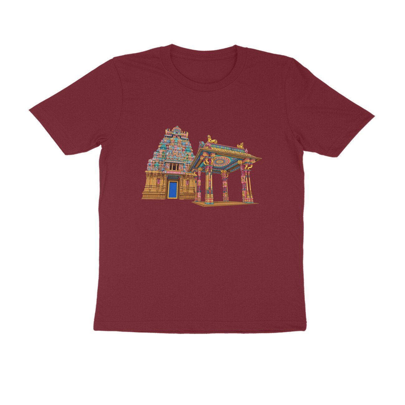 Tamil Nadu Temple Architecture T-Shirt | South Indian Heritage | Temple Art - Image 10