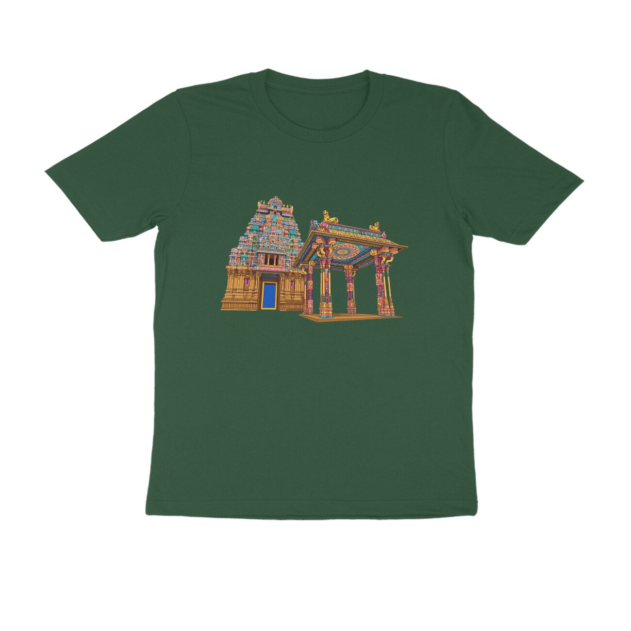 Tamil Nadu Temple Architecture T-Shirt | South Indian Heritage | Temple Art - Image 12