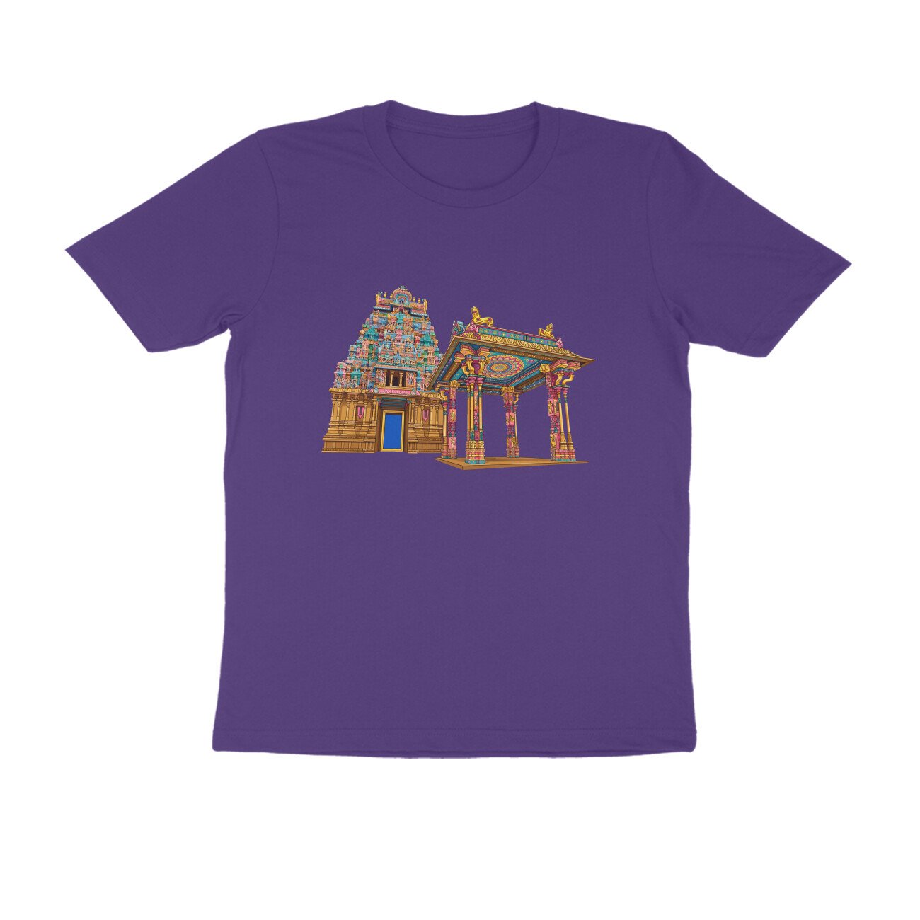 Tamil Nadu Temple Architecture T-Shirt | South Indian Heritage | Temple Art - Image 13