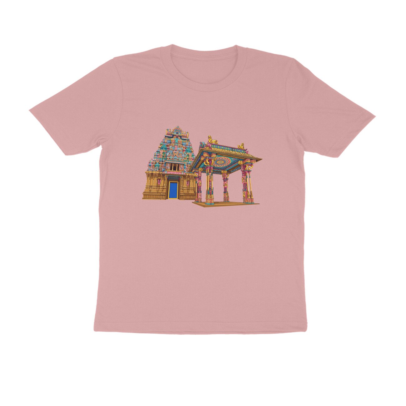 Tamil Nadu Temple Architecture T-Shirt | South Indian Heritage | Temple Art - Image 17