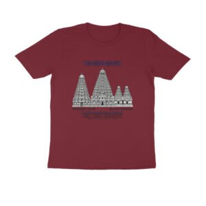 Tamil Nadu Temple Architecture T-Shirt | Brihadeeswarar & Mahabalipuram Temples | Dravidian Art