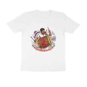Thavil Player T-Shirt | Tamil Nadu Folk Music | Traditional South Indian Instrument Art