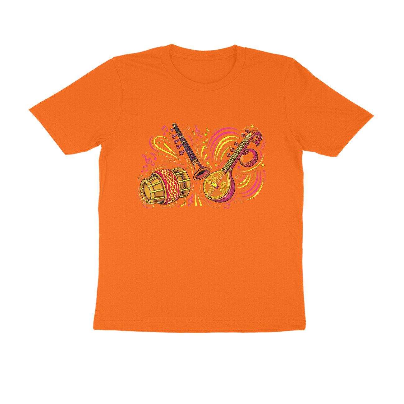 Tamil Musical Instruments T-Shirt | Traditional Tamil Music | South Indian Folk Music Art - Image 8