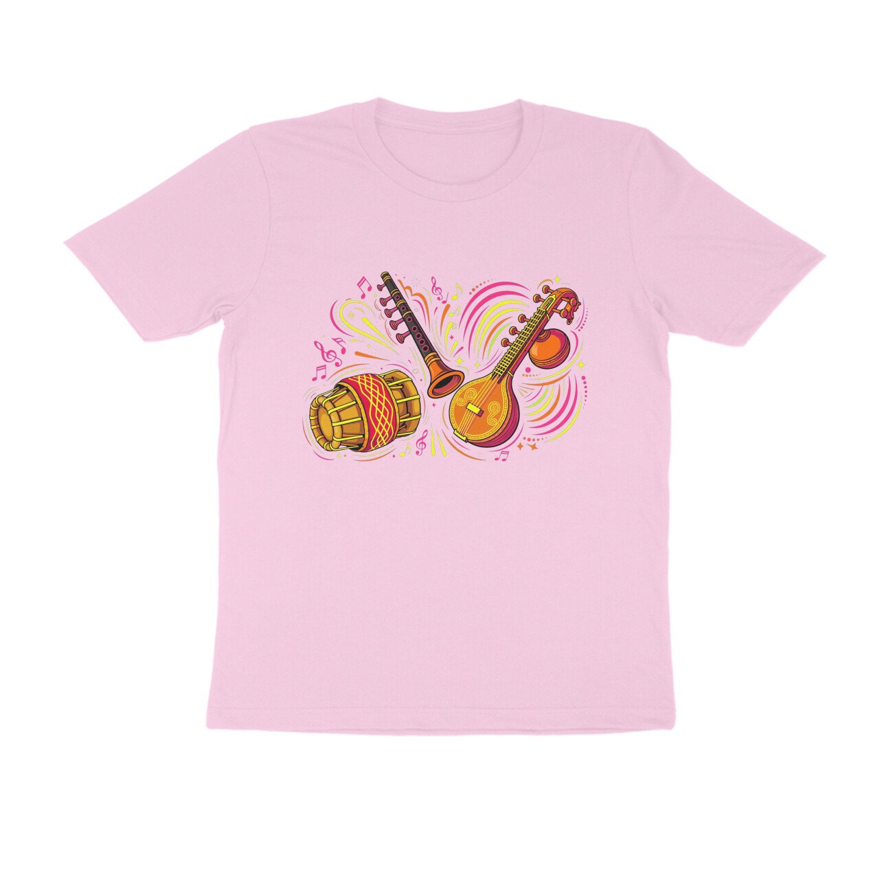Tamil Musical Instruments T-Shirt | Traditional Tamil Music | South Indian Folk Music Art - Image 9