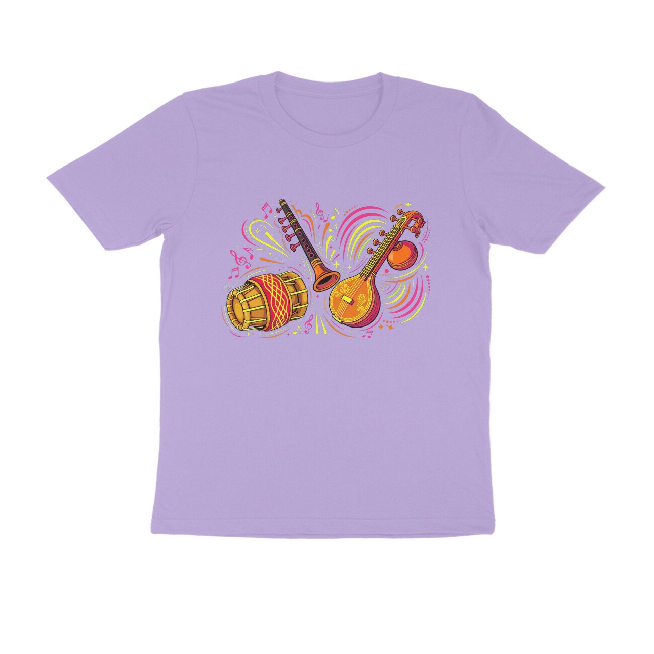Tamil Musical Instruments T-Shirt | Traditional Tamil Music | South Indian Folk Music Art - Image 10