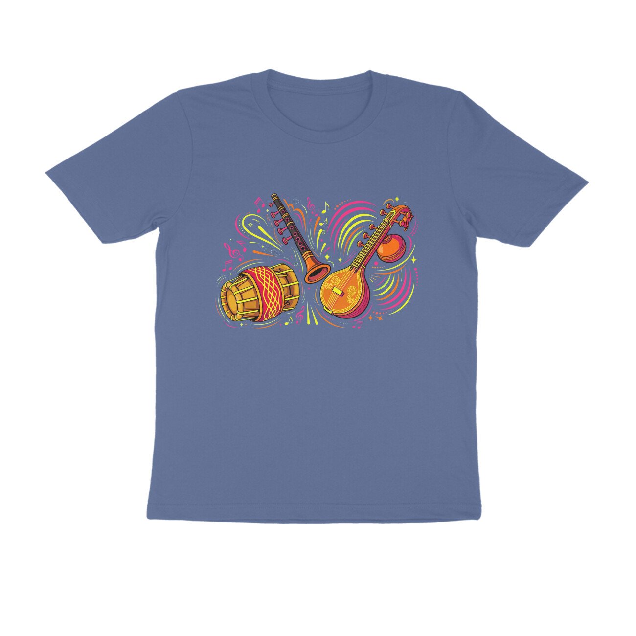 Tamil Musical Instruments T-Shirt | Traditional Tamil Music | South Indian Folk Music Art - Image 13