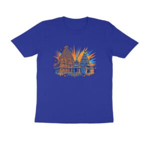 Vibrant Temple Architecture T-Shirt | South Indian Temple Art | Colorful Indian Heritage Design