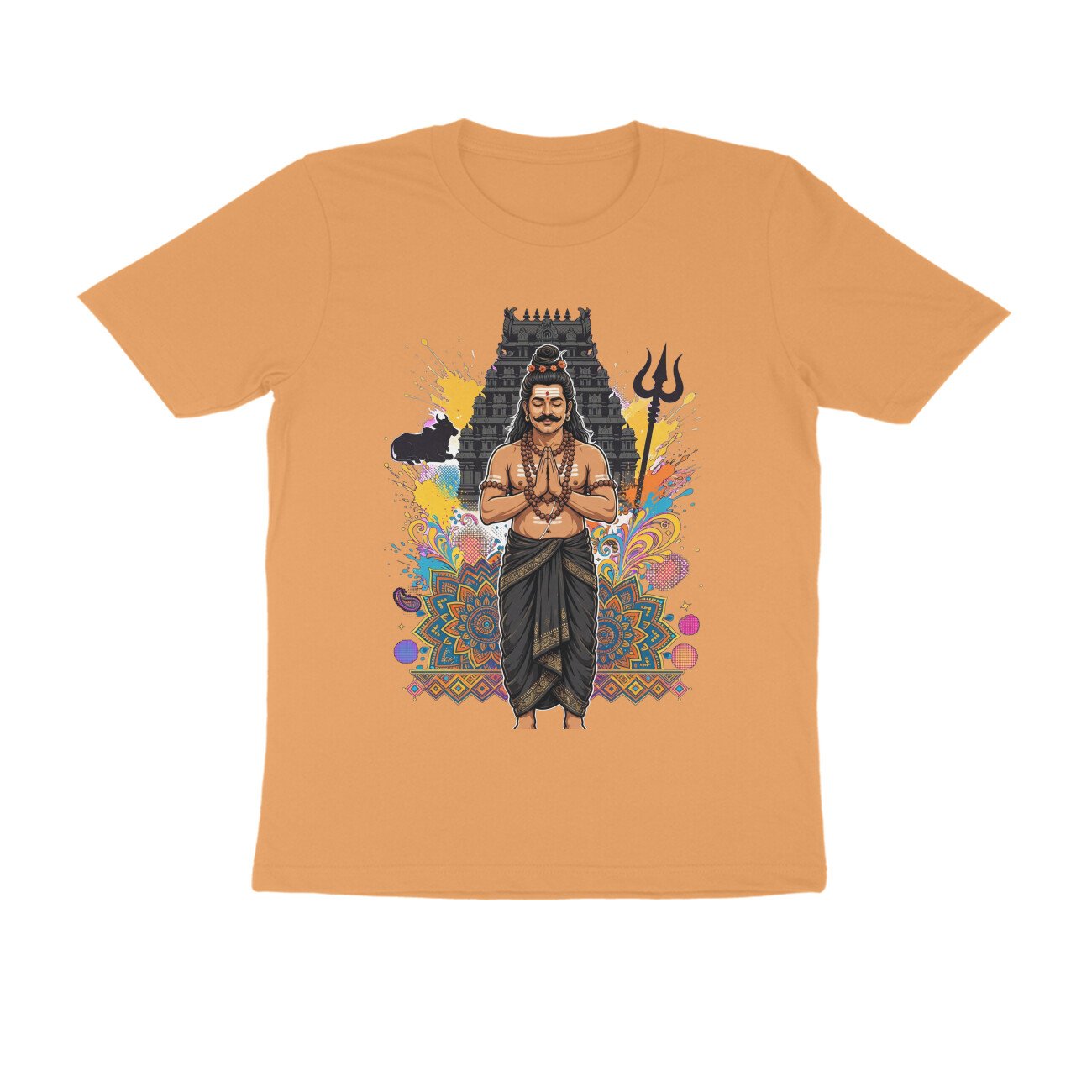 Tamil Shiva Devotee Praying T-Shirt | Lord Shiva Bhakti | Tamil Shaivism & Spiritual Art - Image 8