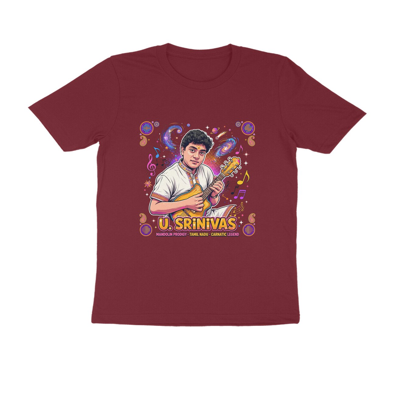 U. Srinivas T-Shirt | Mandolin Maestro | Carnatic Music & Indian Musical Heritage