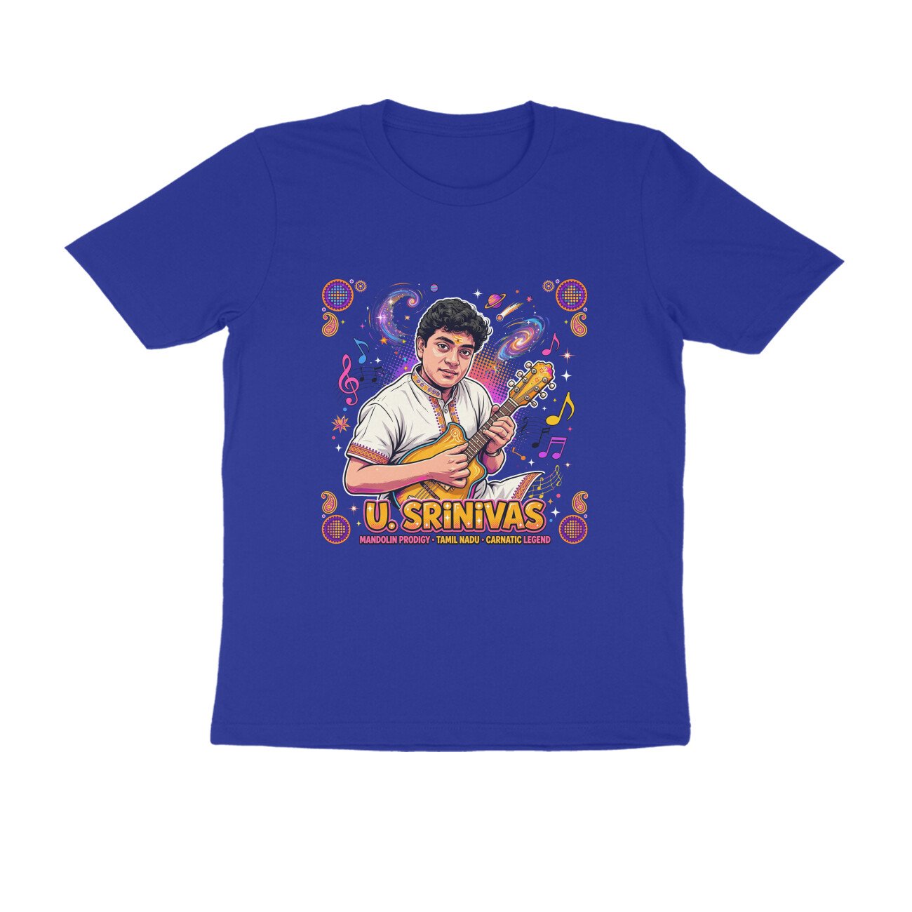 U. Srinivas T-Shirt | Mandolin Maestro | Carnatic Music & Indian Musical Heritage - Image 6