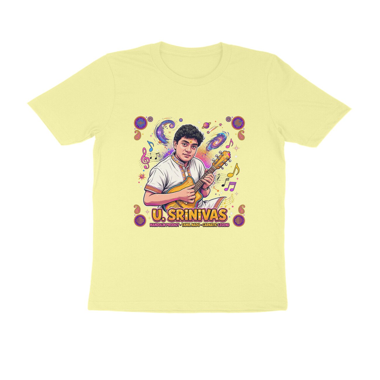 U. Srinivas T-Shirt | Mandolin Maestro | Carnatic Music & Indian Musical Heritage - Image 9